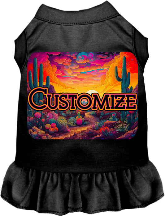 Custom Neon Desert Pet Dress