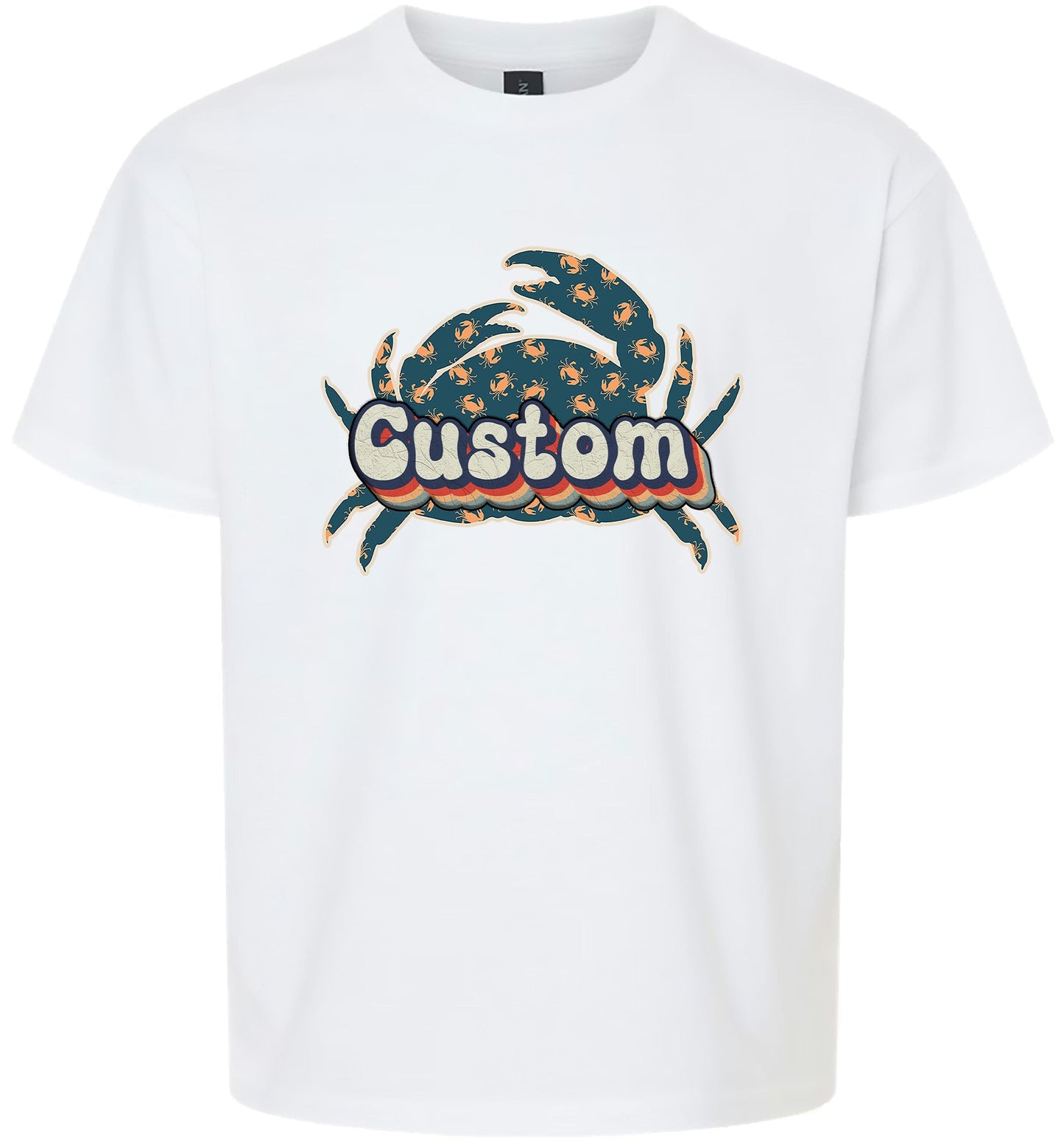 Custom Retro Crabs Children's Gildan Soft Shirt