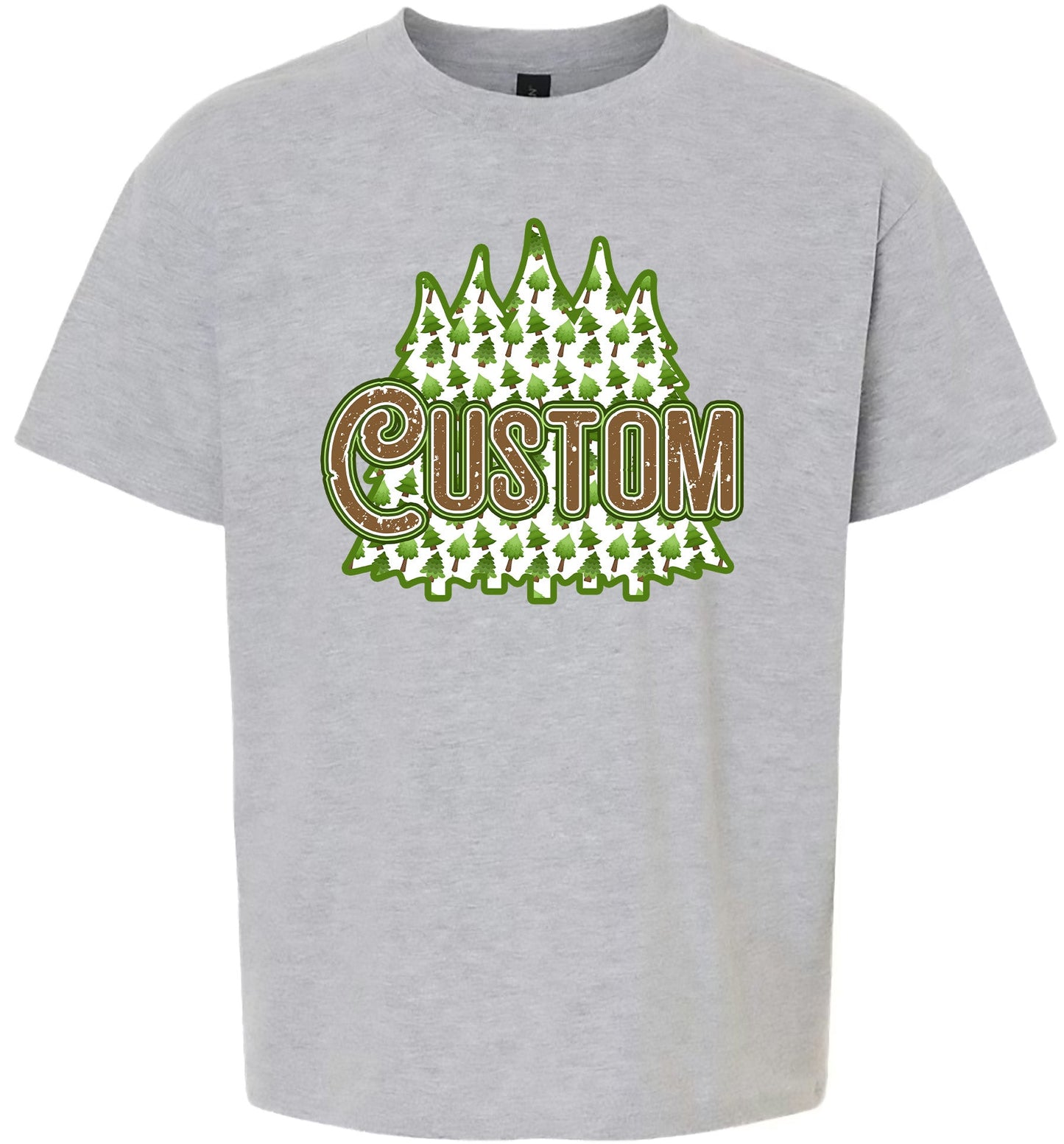 Custom Woodland Trees Children's Gildan Soft Shirt