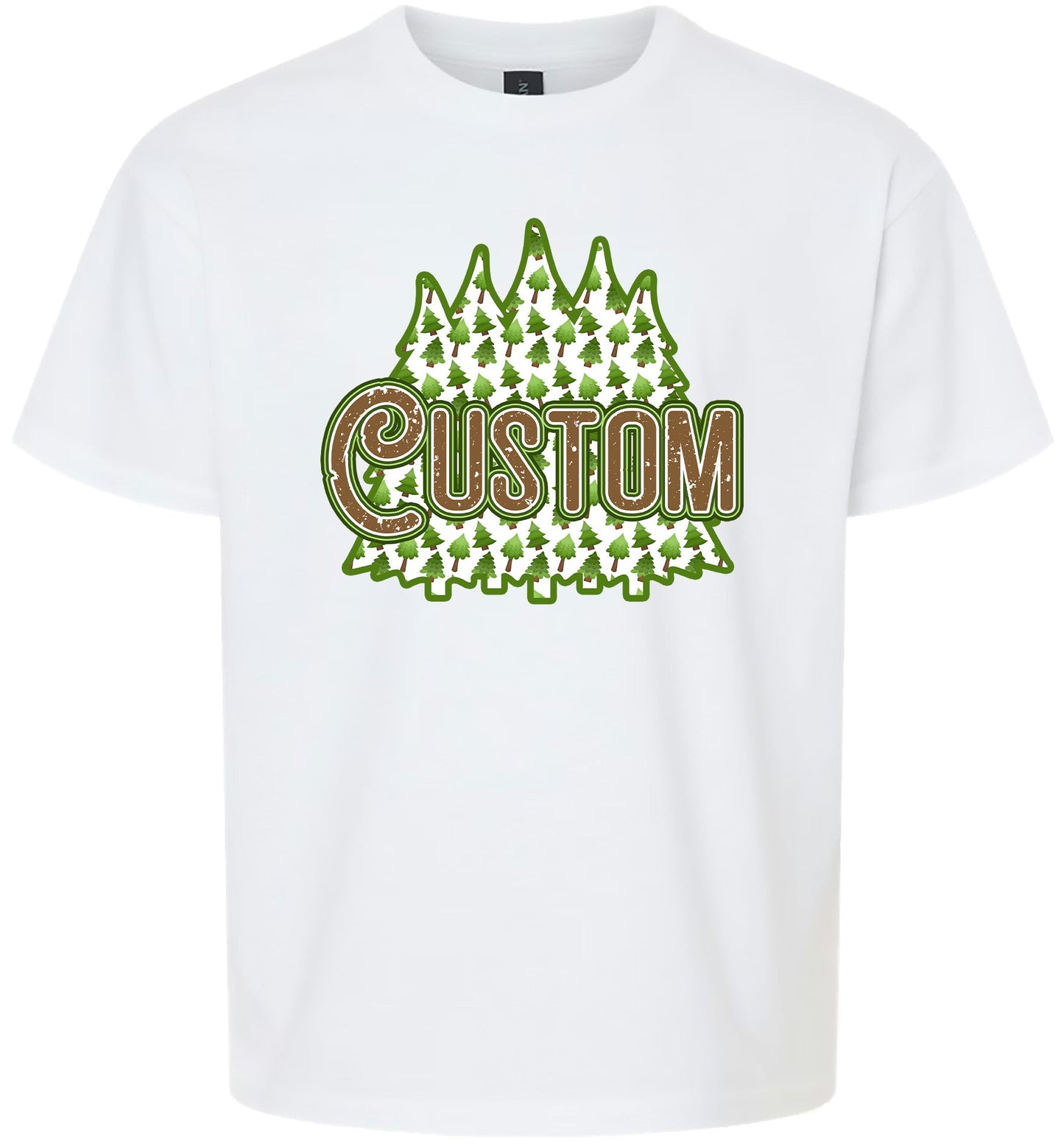 Custom Woodland Trees Children's Gildan Soft Shirt