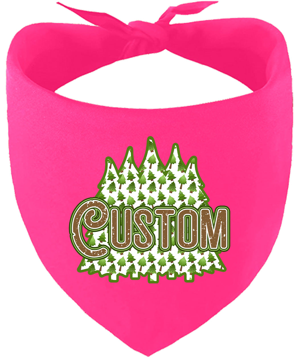 Custom Woodland Trees Pet Bandana