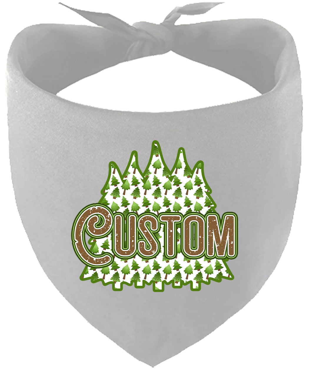 Custom Woodland Trees Pet Bandana