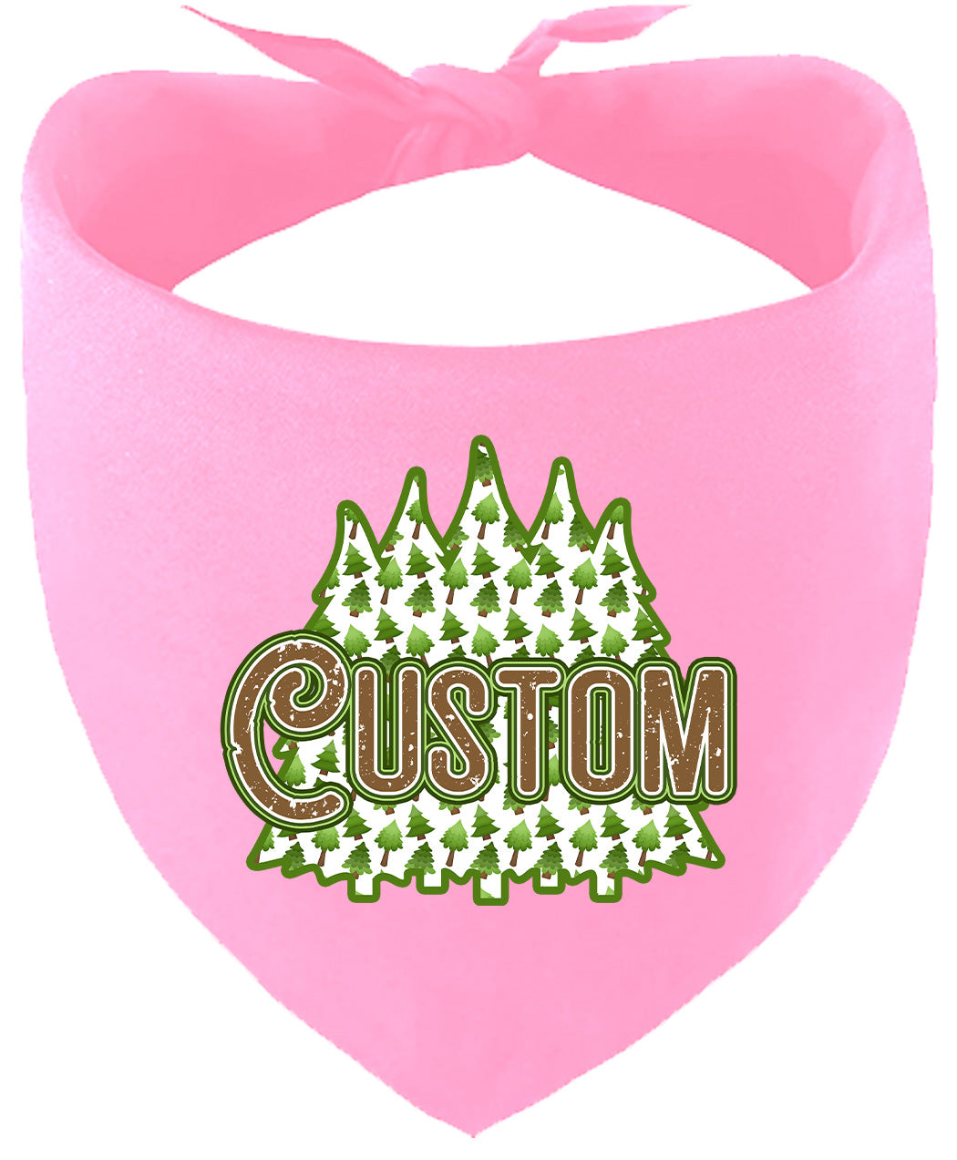 Custom Woodland Trees Pet Bandana