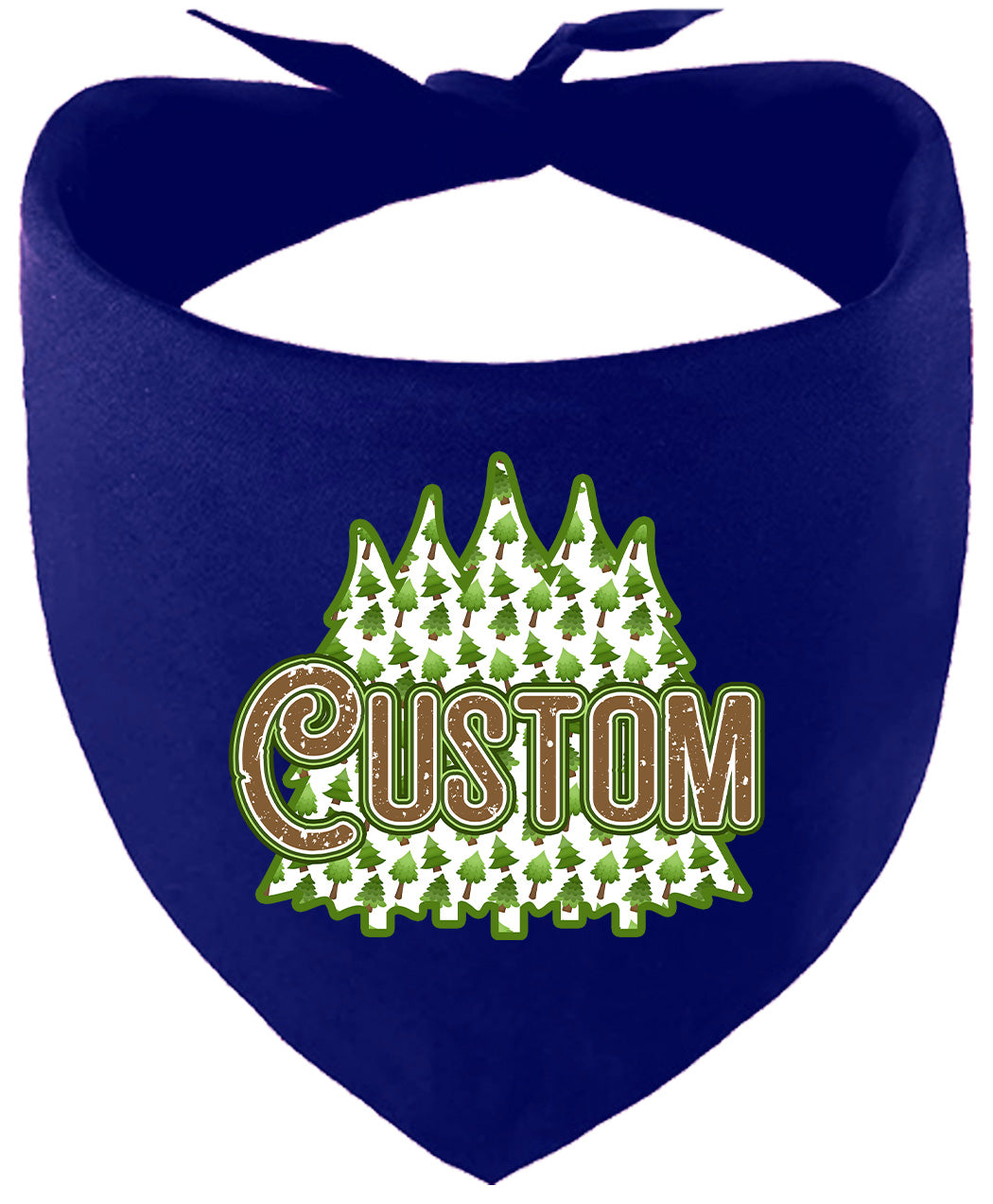 Custom Woodland Trees Pet Bandana