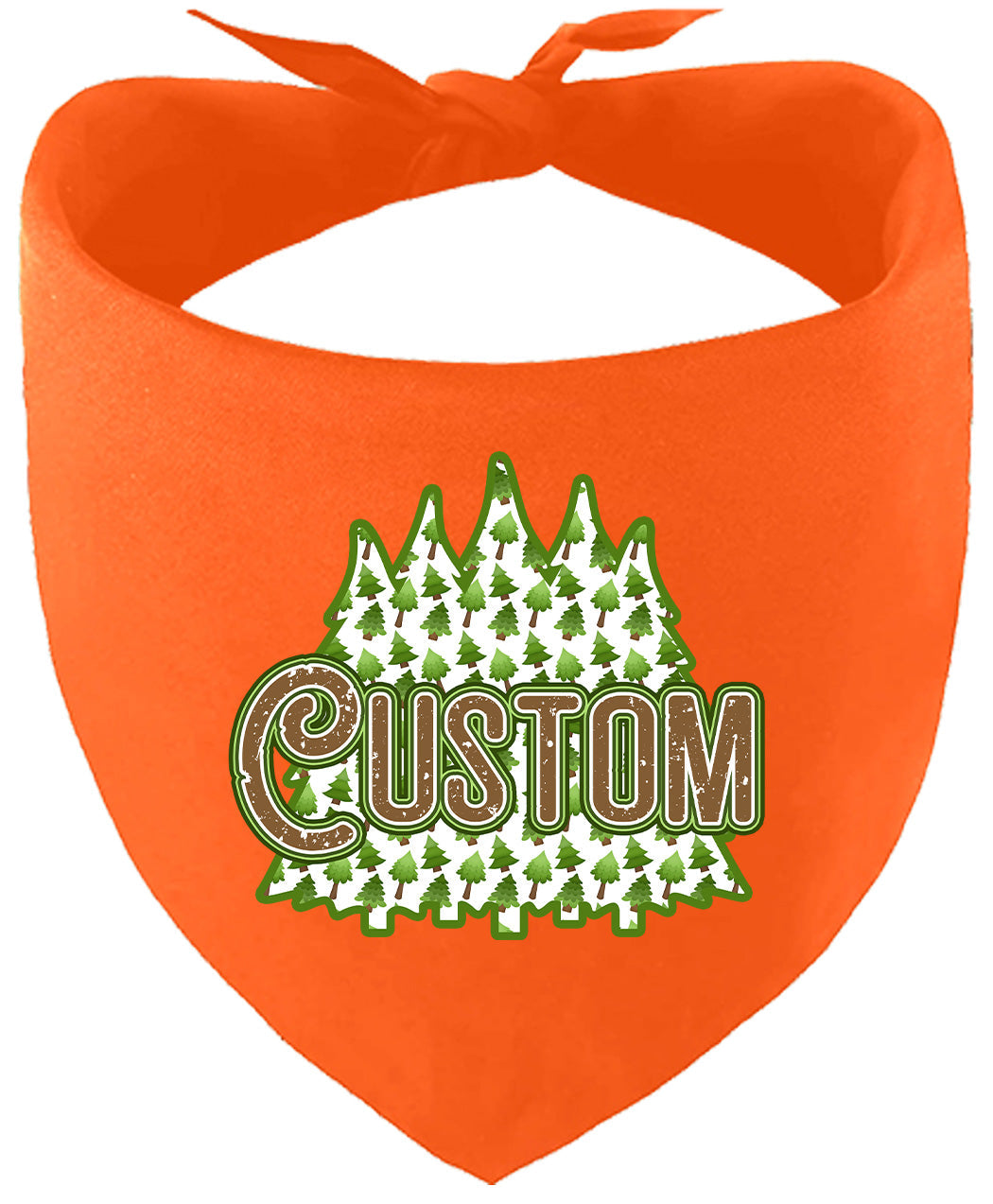 Custom Woodland Trees Pet Bandana