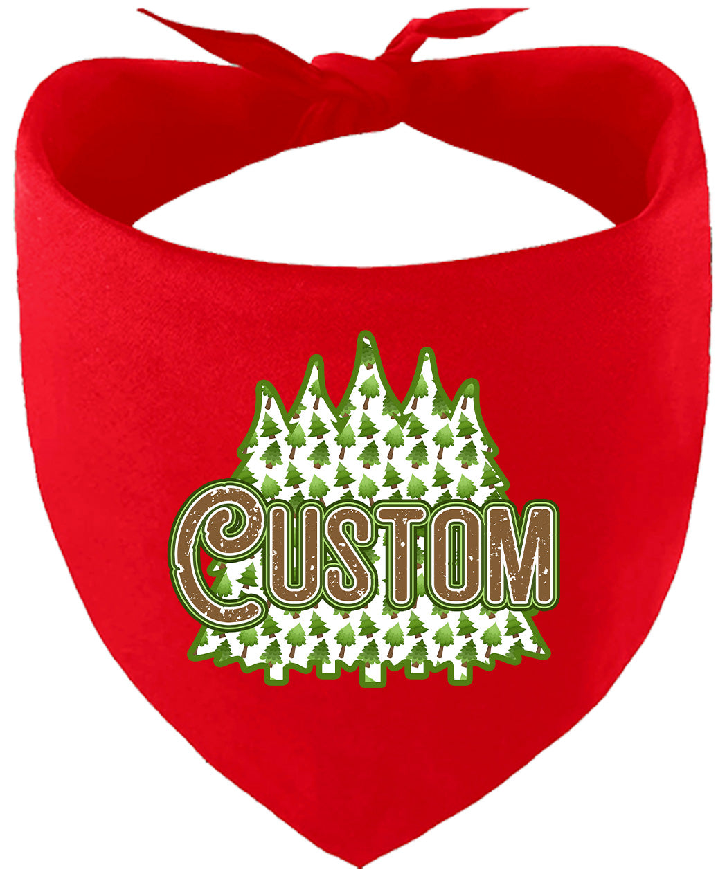 Custom Woodland Trees Pet Bandana