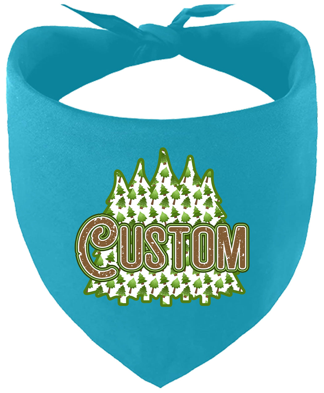 Custom Woodland Trees Pet Bandana