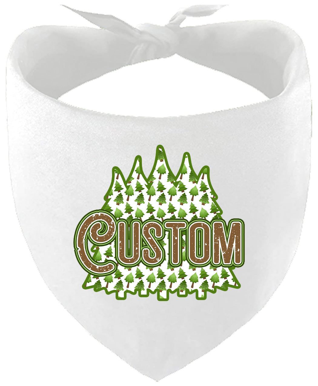 Custom Woodland Trees Pet Bandana
