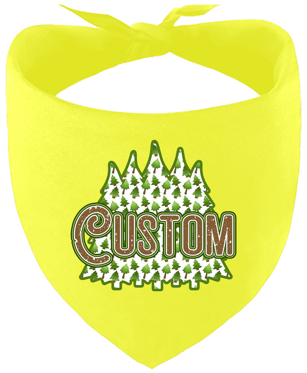 Custom Woodland Trees Pet Bandana