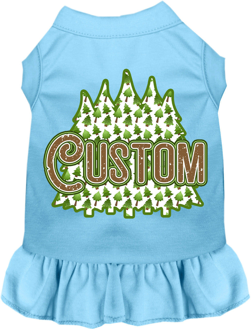 Custom Woodland Trees Pet Dress