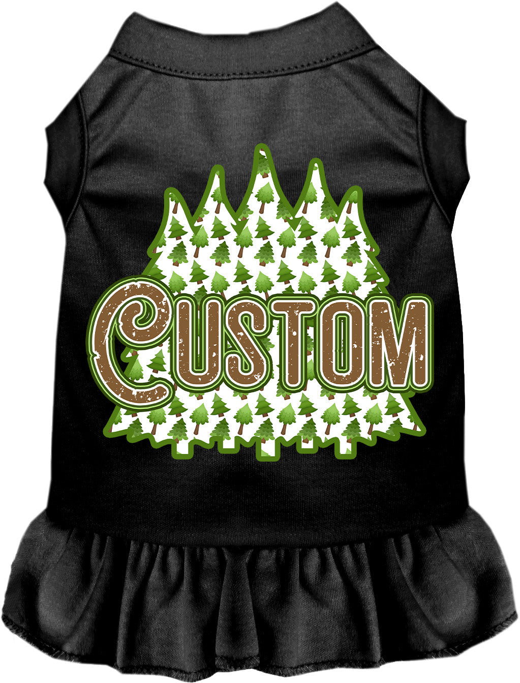 Custom Woodland Trees Pet Dress
