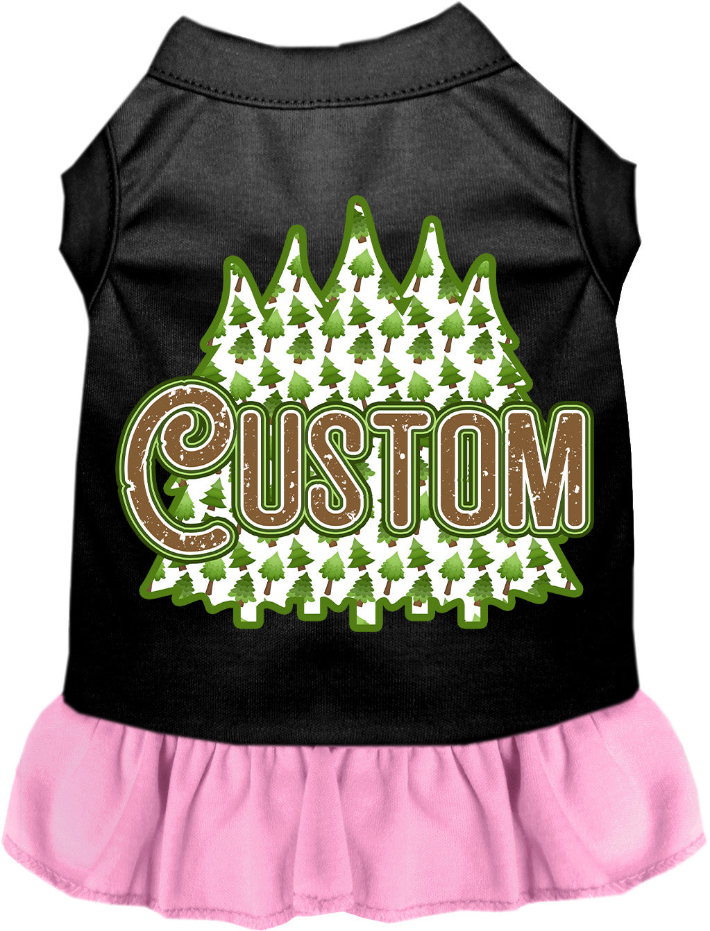 Custom Woodland Trees Pet Dress
