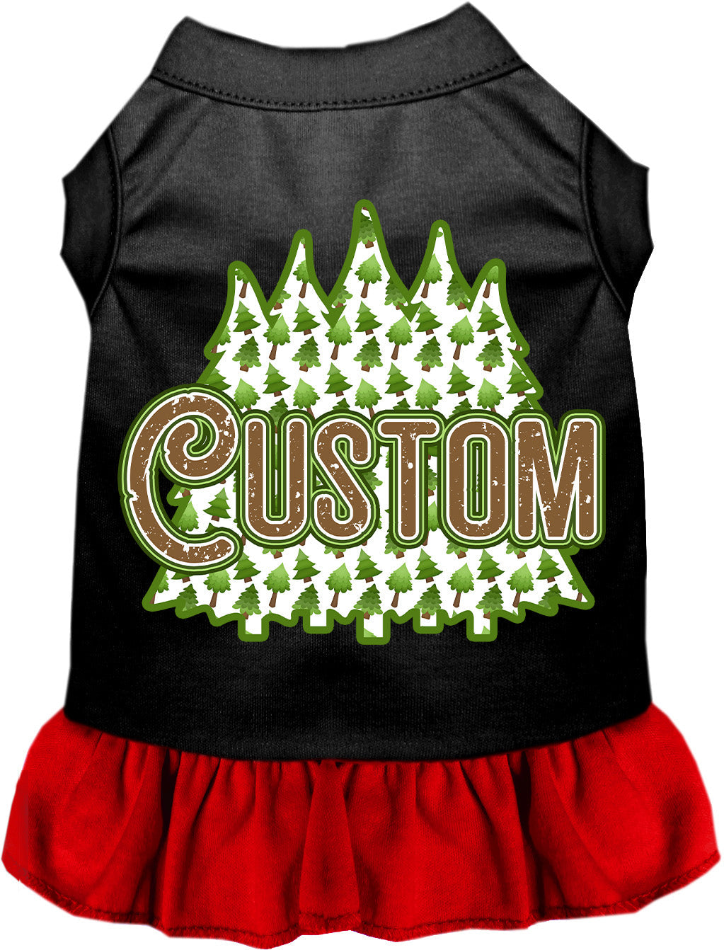 Custom Woodland Trees Pet Dress
