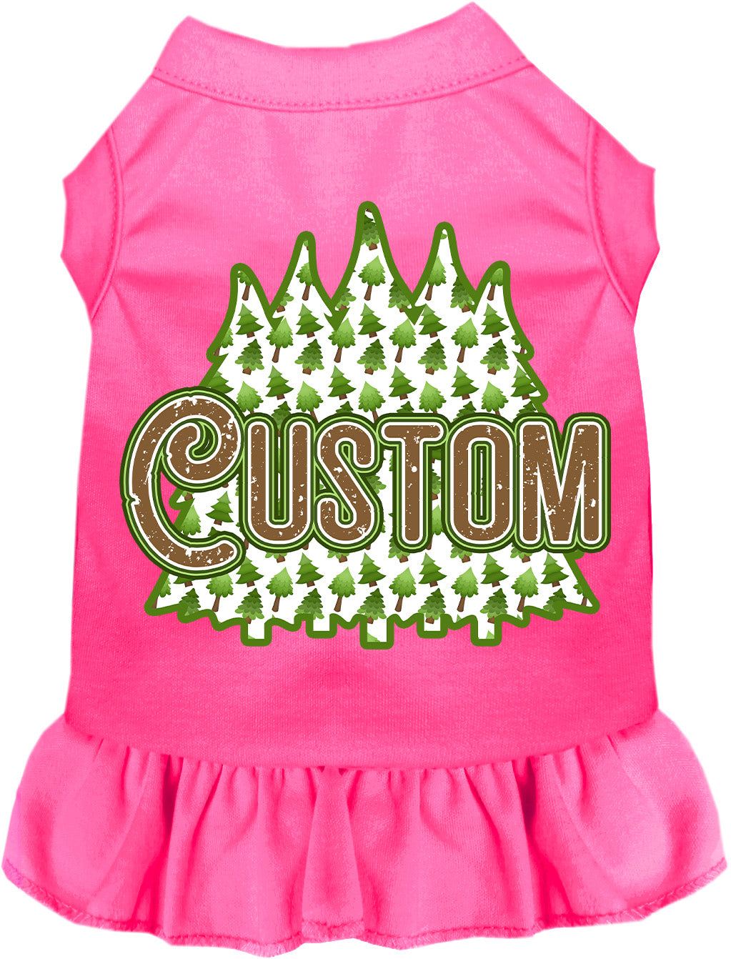 Custom Woodland Trees Pet Dress