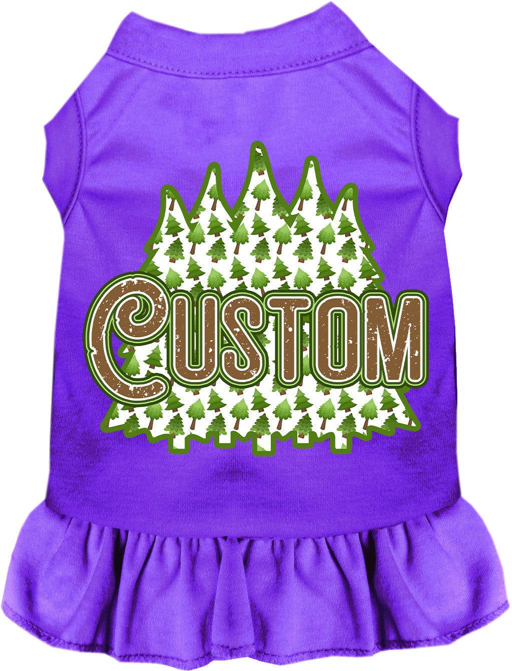 Custom Woodland Trees Pet Dress