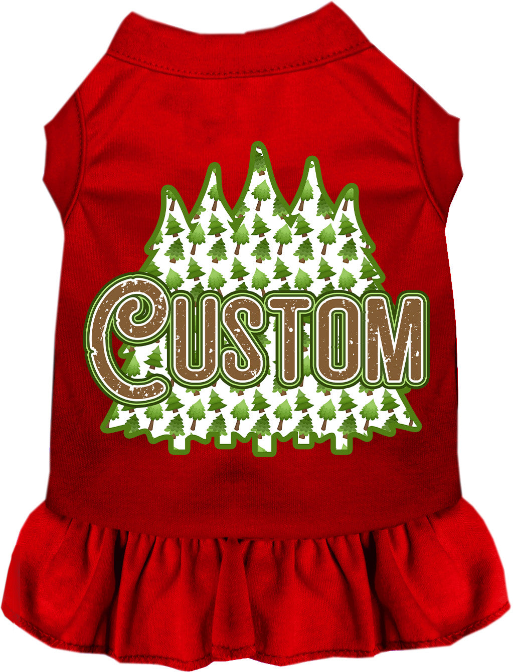 Custom Woodland Trees Pet Dress