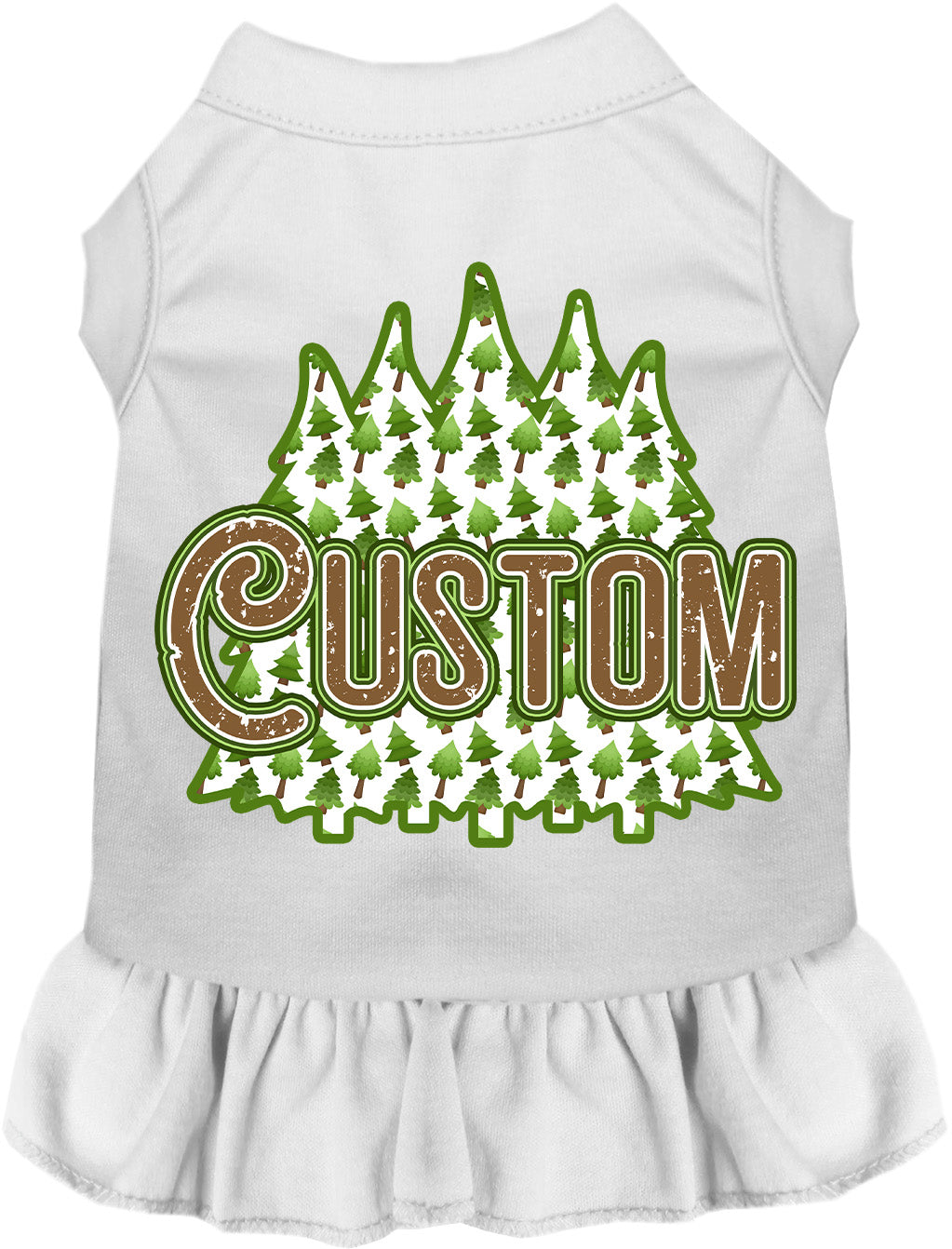 Custom Woodland Trees Pet Dress