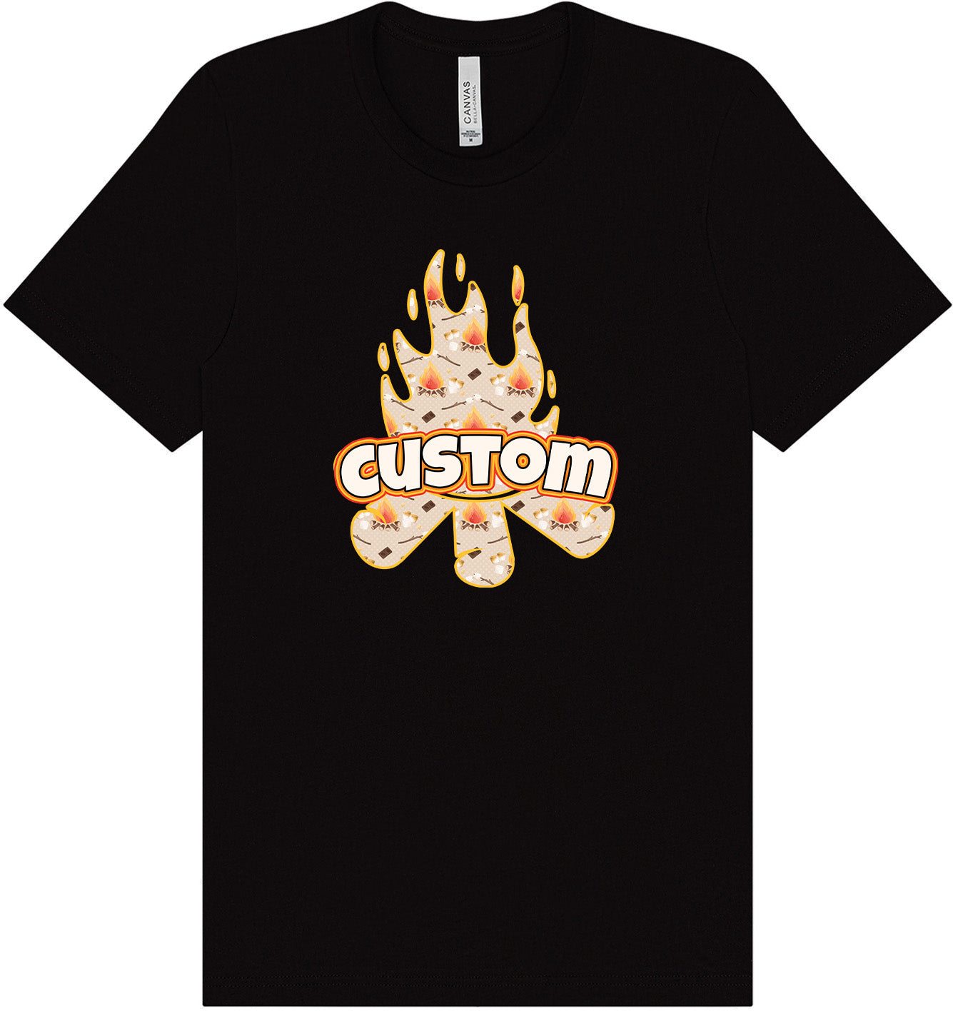 Custom Around the Campfire Adult Bella Canvas Shirt