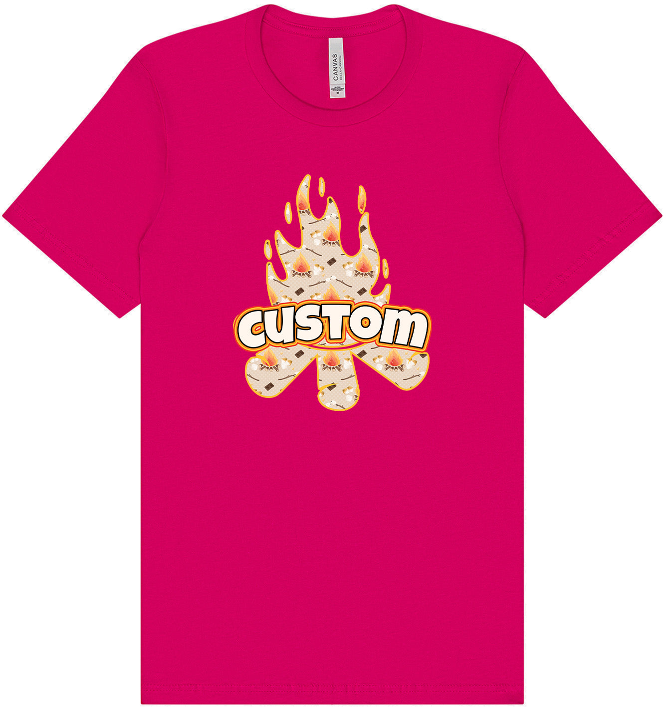 Custom Around the Campfire Adult Bella Canvas Shirt