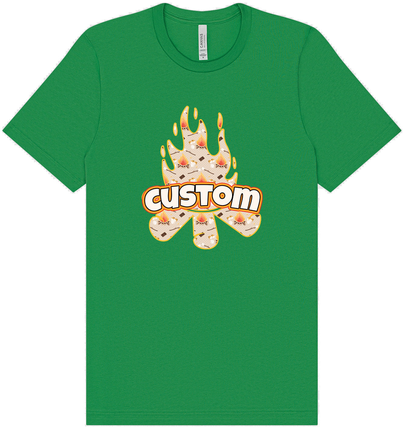 Custom Around the Campfire Adult Bella Canvas Shirt