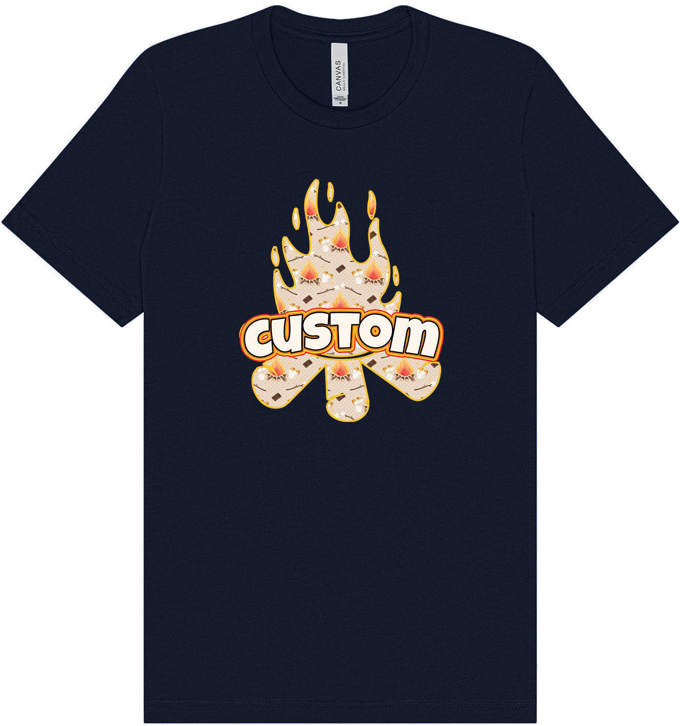 Custom Around the Campfire Adult Bella Canvas Shirt
