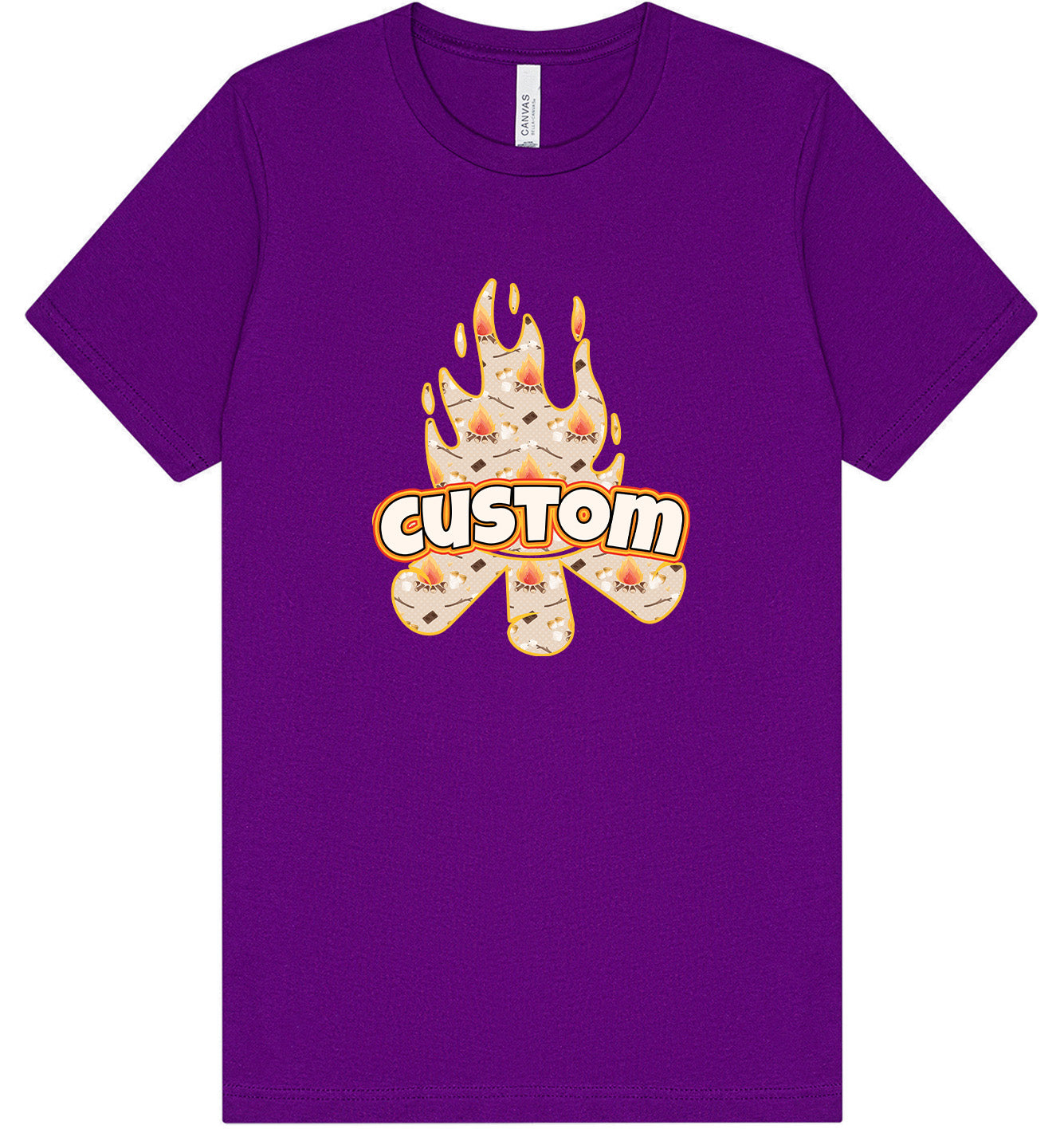 Custom Around the Campfire Adult Bella Canvas Shirt