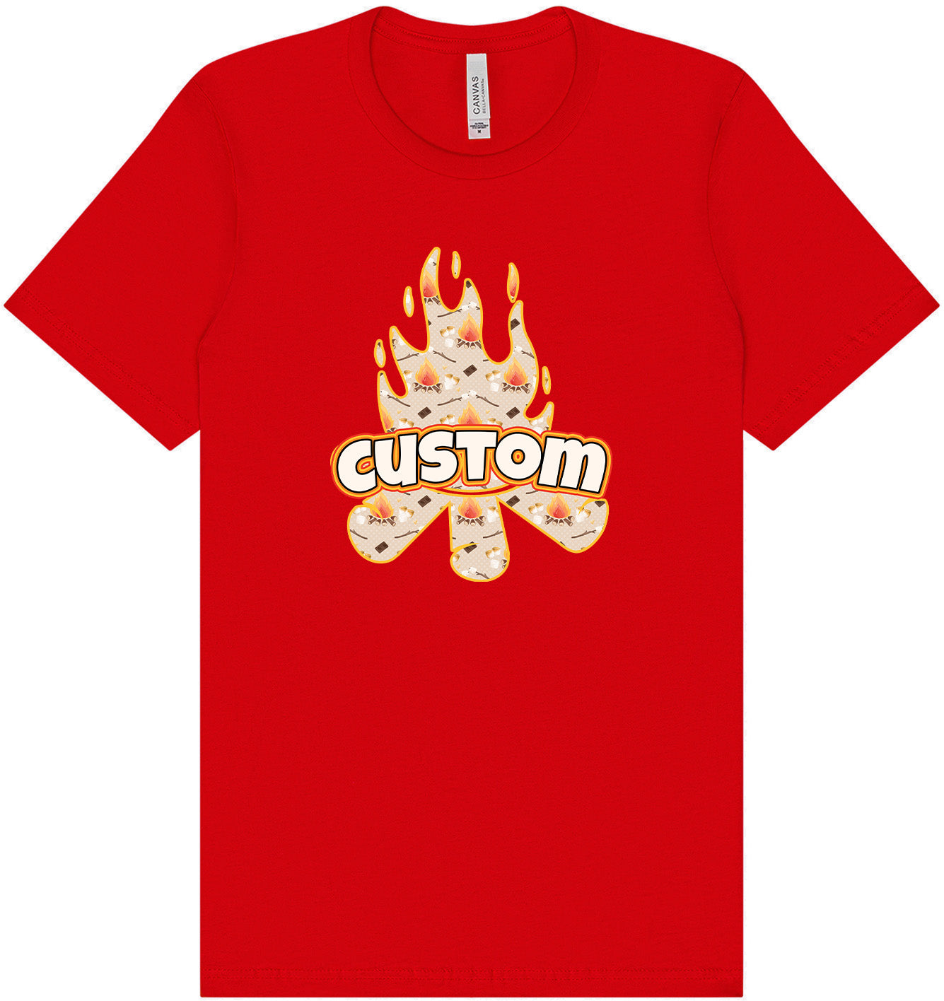 Custom Around the Campfire Adult Bella Canvas Shirt