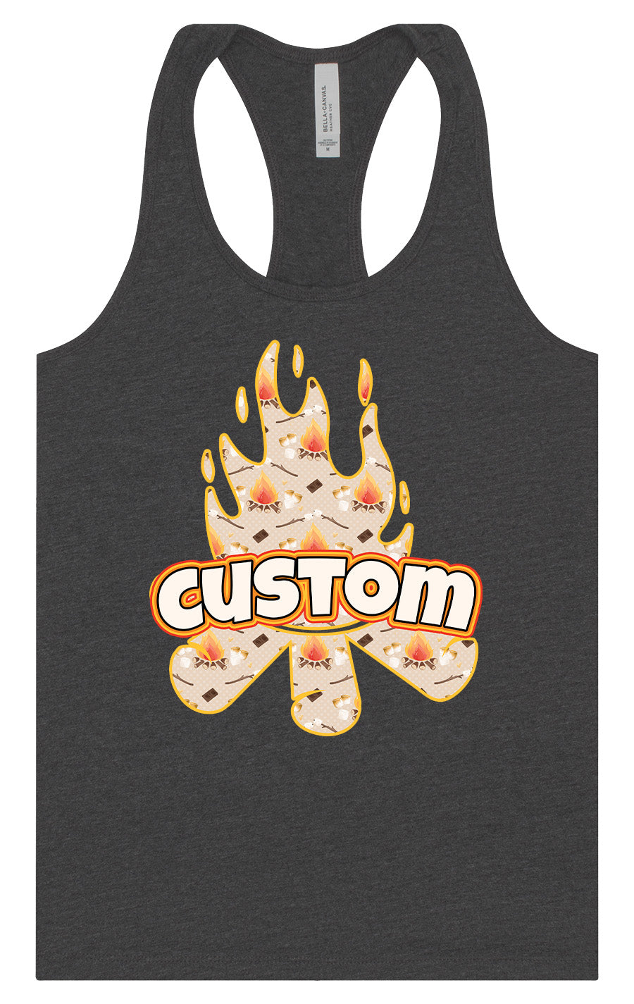 Custom Around the Campfire Women's Racerback Tank