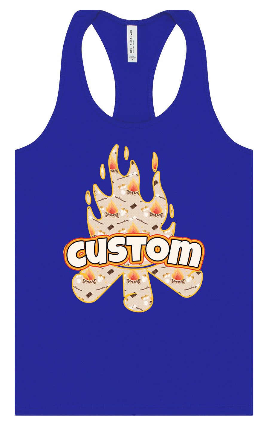 Custom Around the Campfire Women's Racerback Tank