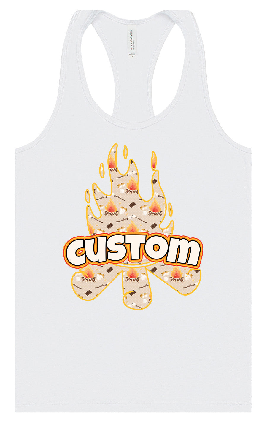 Custom Around the Campfire Women's Racerback Tank