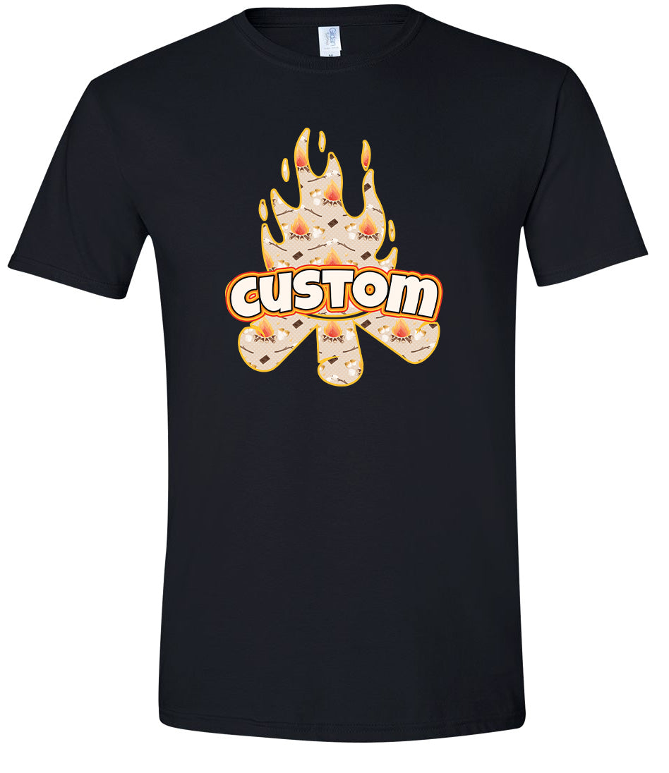 Custom Around the Campfire Adult Gildan Soft Shirt