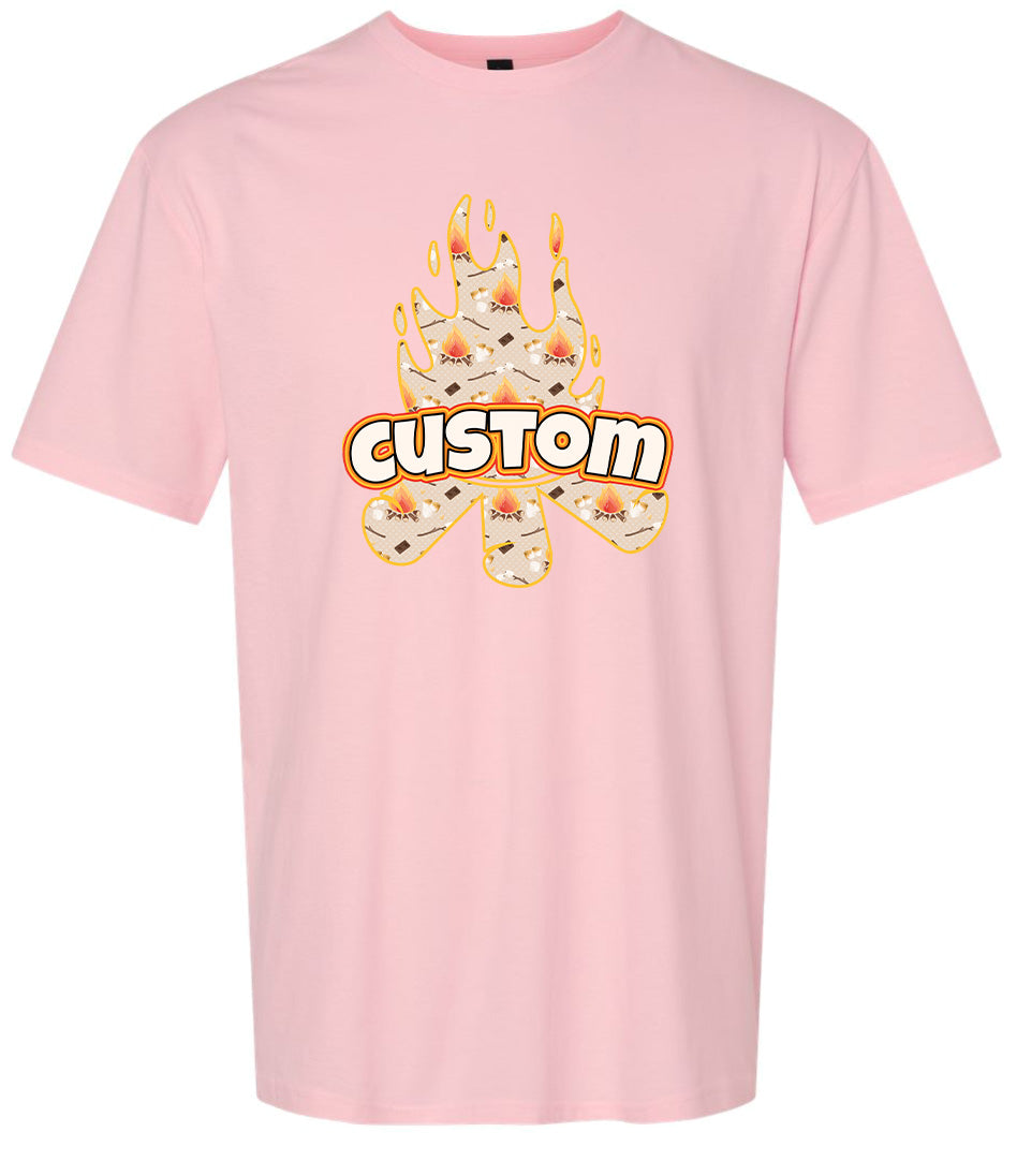 Custom Around the Campfire Adult Gildan Soft Shirt