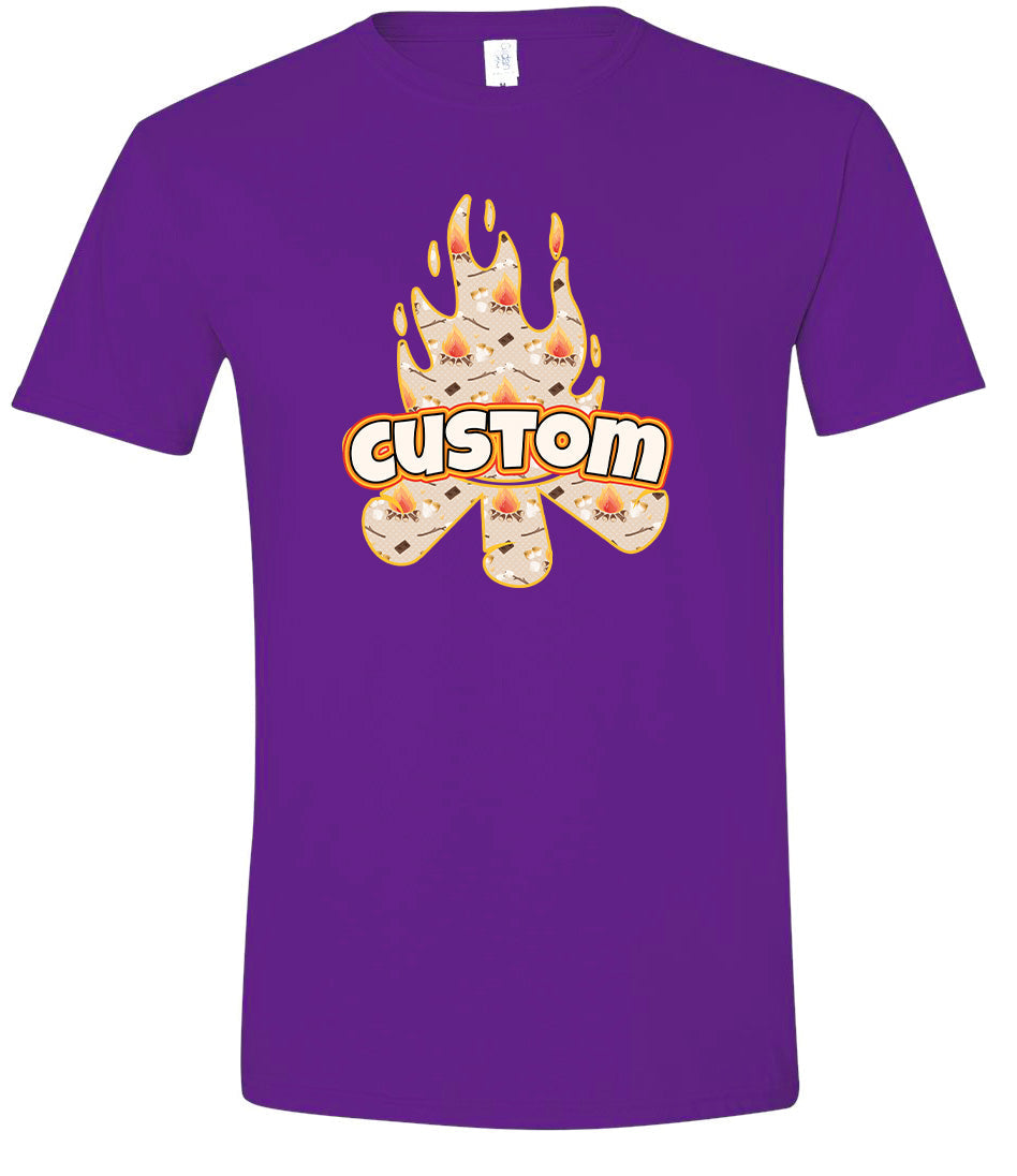 Custom Around the Campfire Adult Gildan Soft Shirt