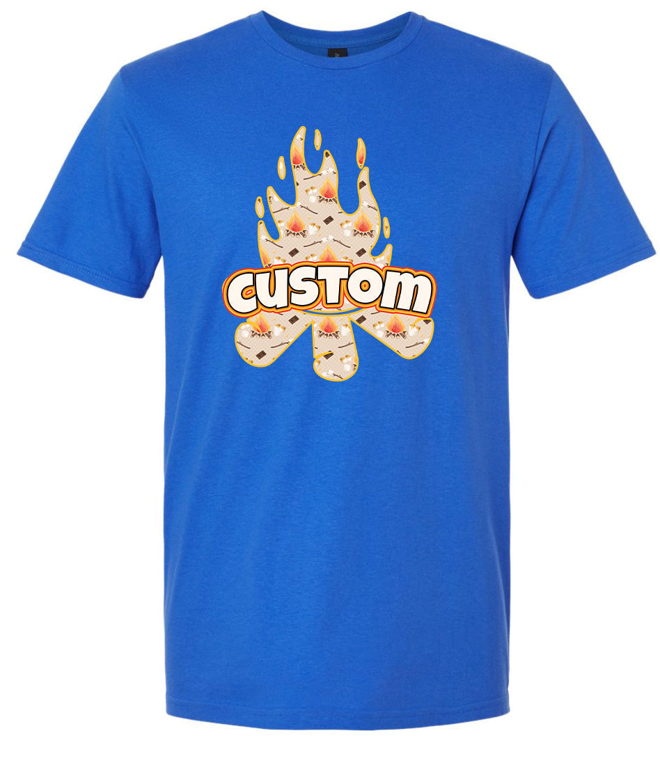 Custom Around the Campfire Adult Gildan Soft Shirt