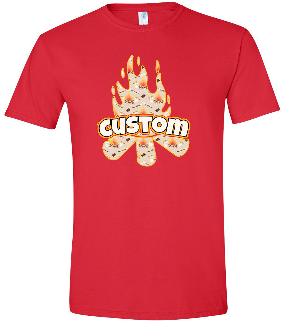 Custom Around the Campfire Adult Gildan Soft Shirt