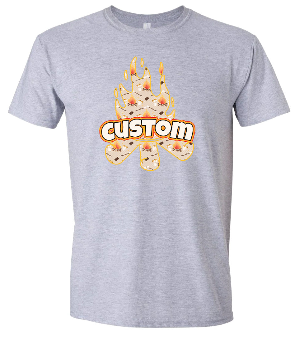 Custom Around the Campfire Adult Gildan Soft Shirt