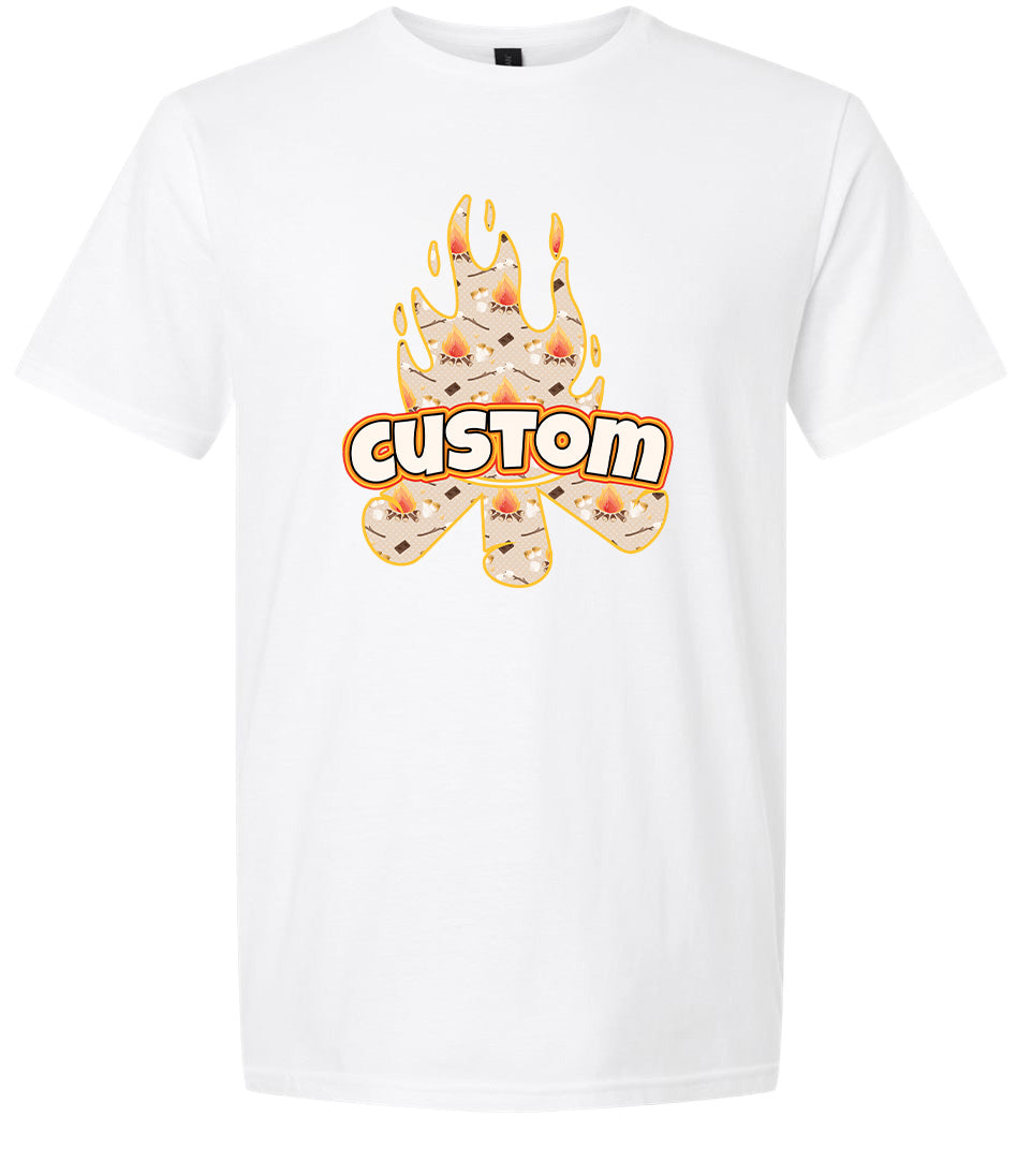 Custom Around the Campfire Adult Gildan Soft Shirt