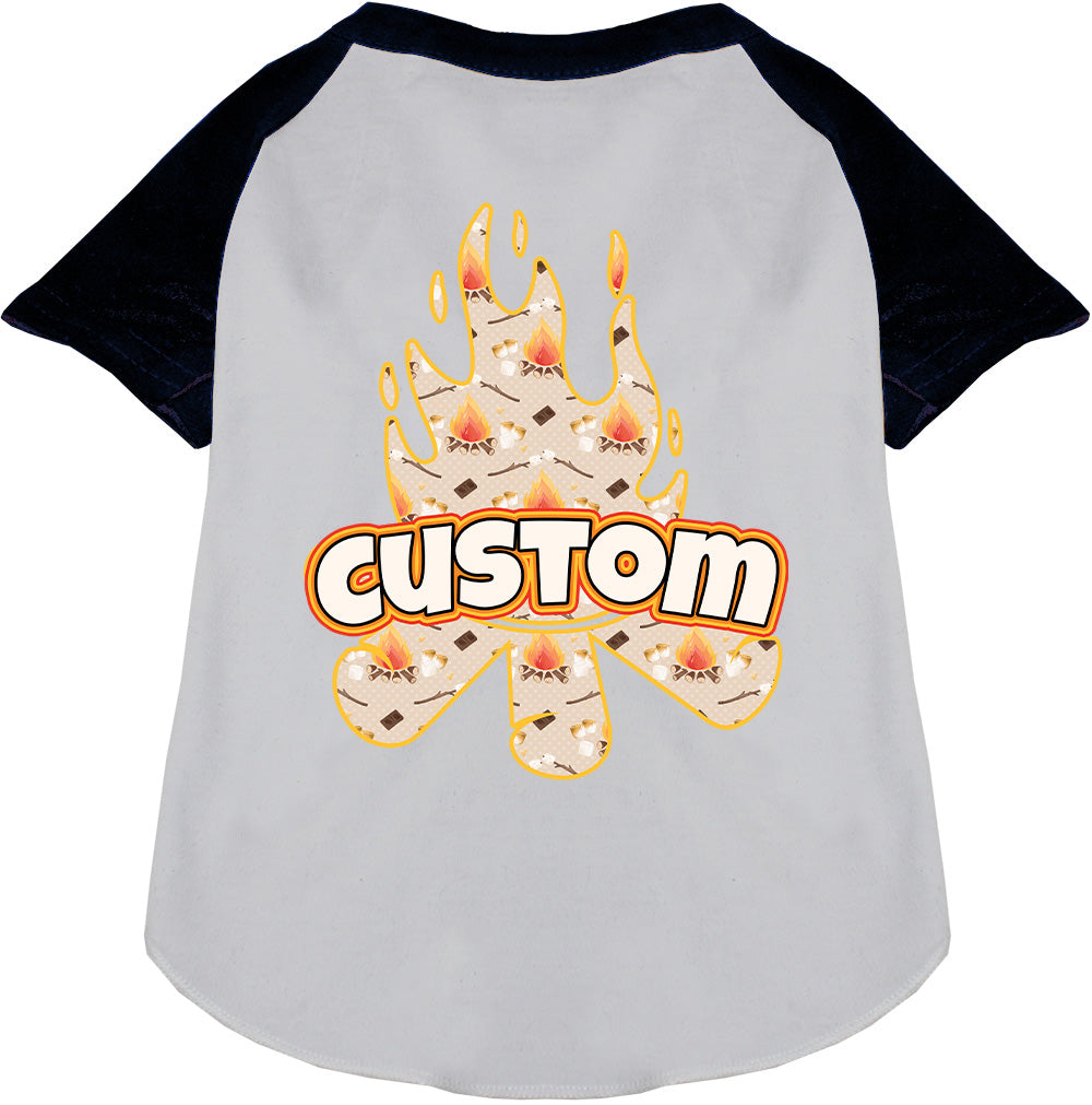 Custom Around the Campfire Pet Raglan Shirts