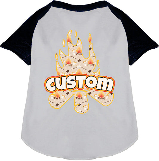 Custom Around the Campfire Pet Raglan Shirts