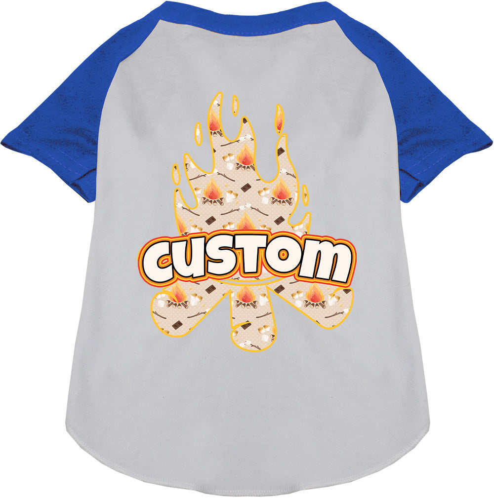 Custom Around the Campfire Pet Raglan Shirts