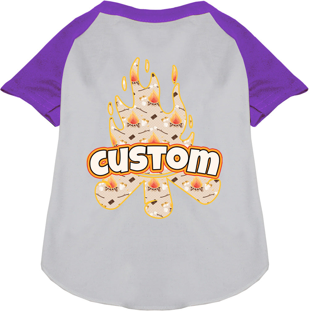 Custom Around the Campfire Pet Raglan Shirts