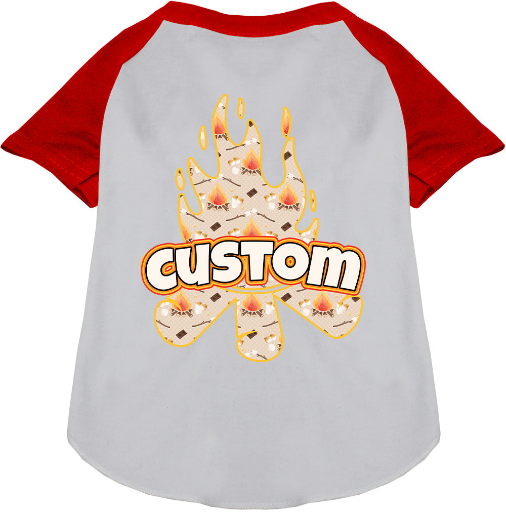 Custom Around the Campfire Pet Raglan Shirts