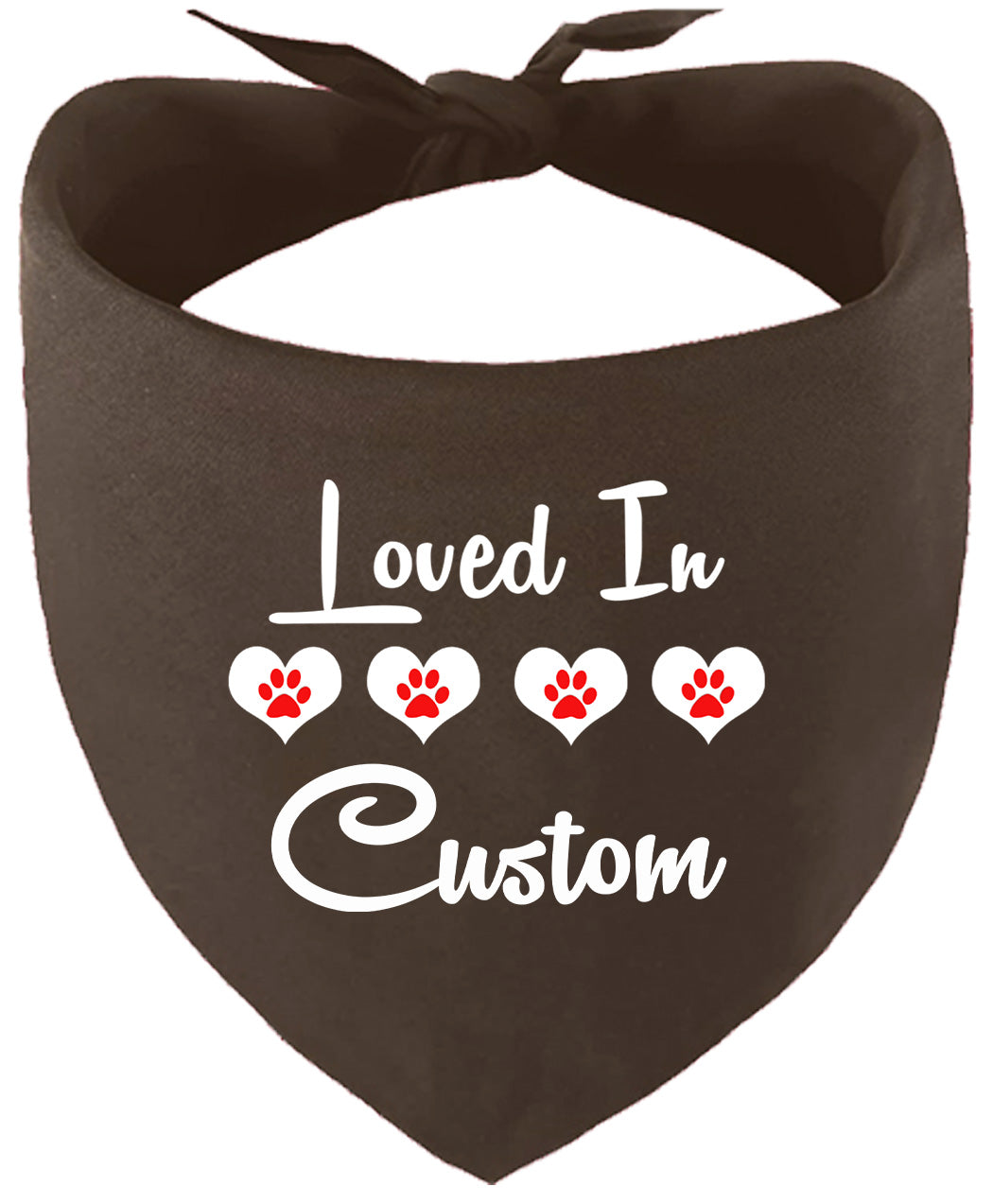 Custom Loved In Pet Bandana