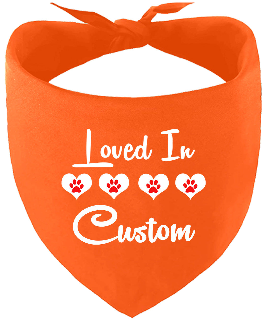 Custom Loved In Pet Bandana