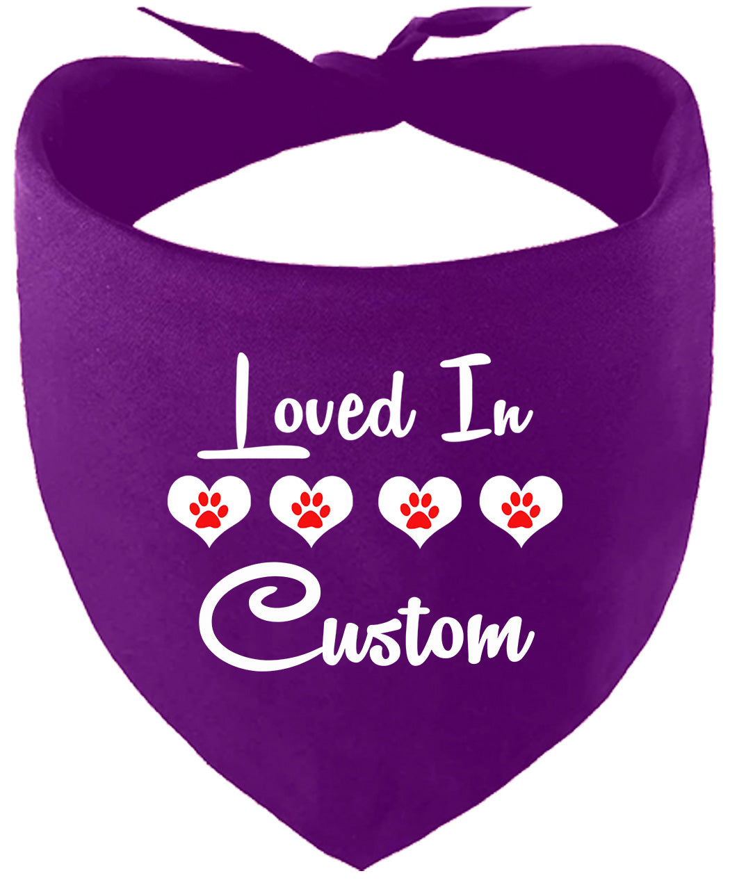 Custom Loved In Pet Bandana