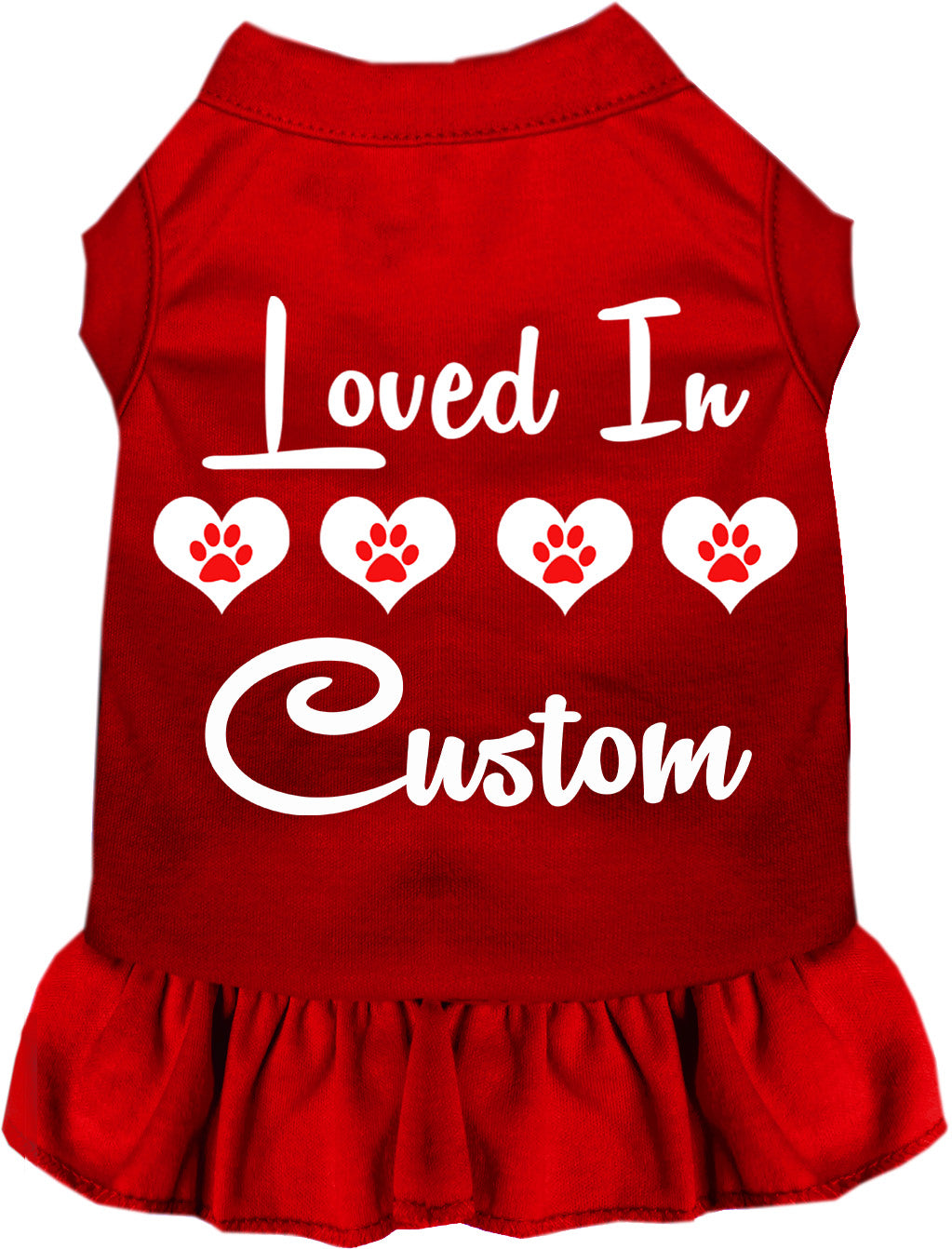Custom Loved In Pet Dress
