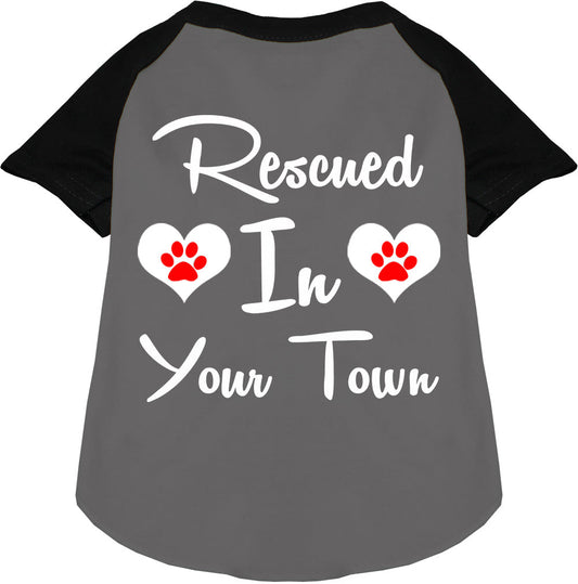 Custom Rescued In Pet Raglan Shirts