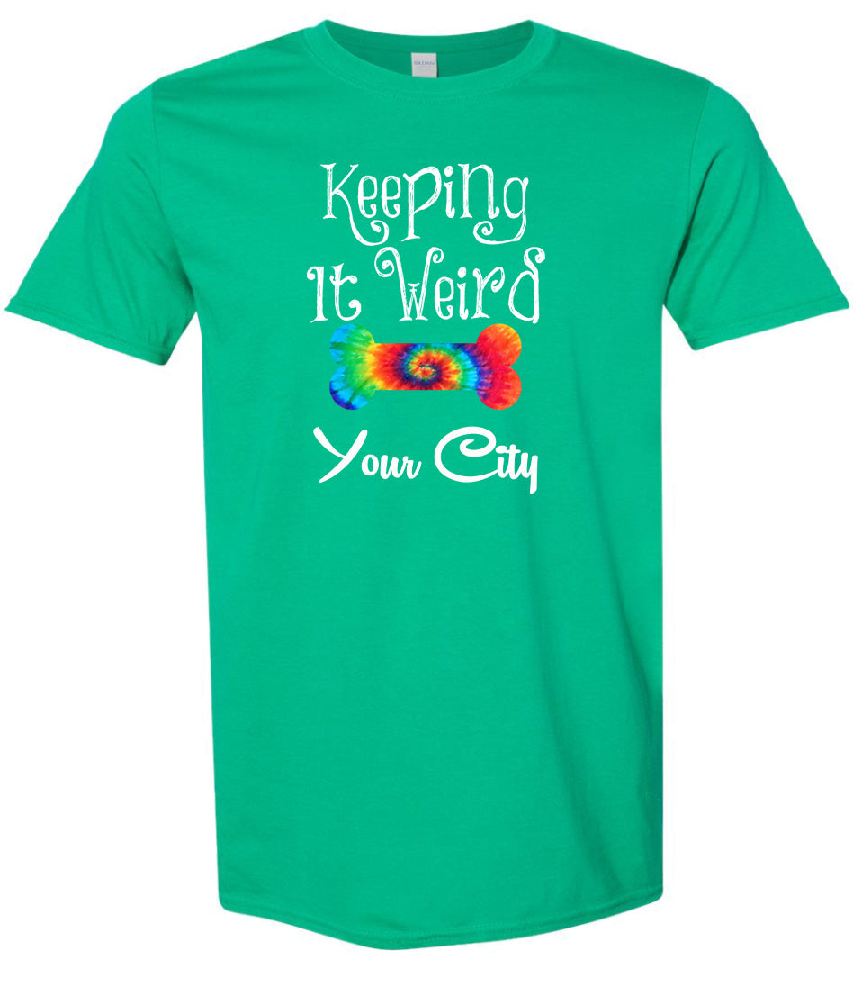Custom Stay Weird in Adult Gildan Soft Shirt