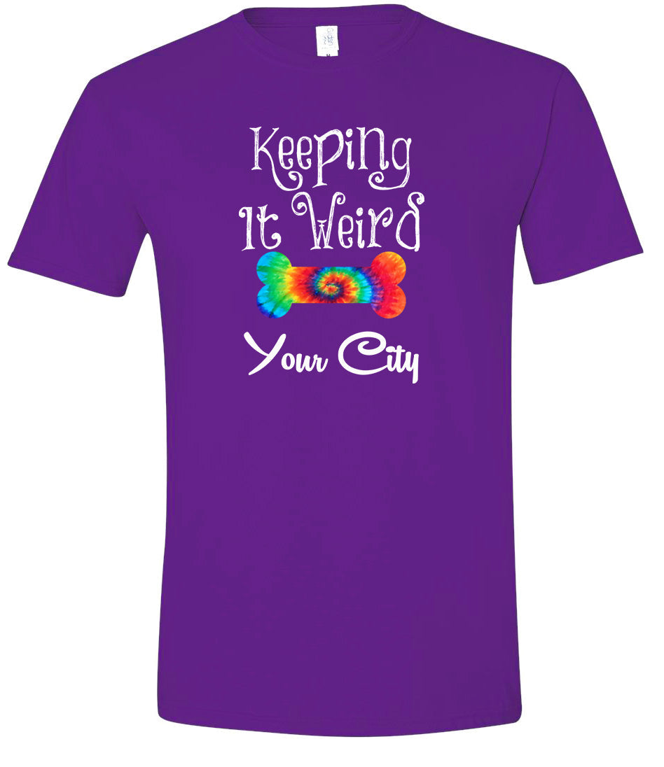 Custom Stay Weird in Adult Gildan Soft Shirt