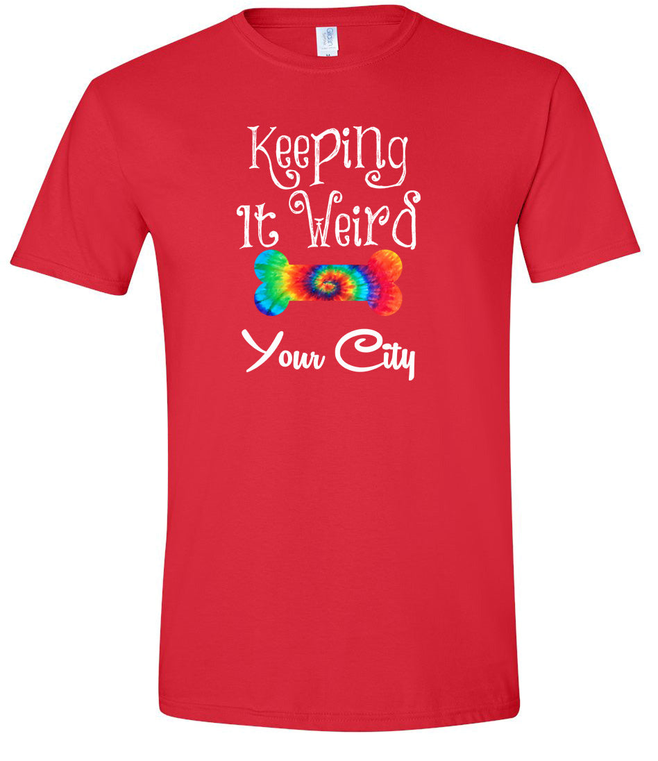 Custom Stay Weird in Adult Gildan Soft Shirt